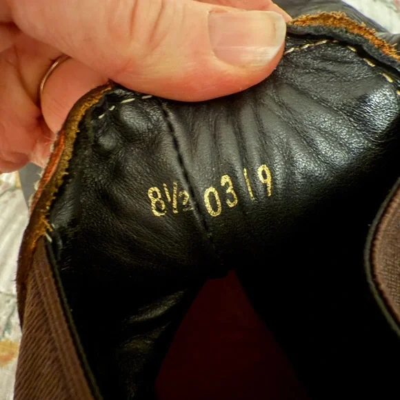 DaVinci Dark Brown Leather Ankle Boots - Picture 4 of 8